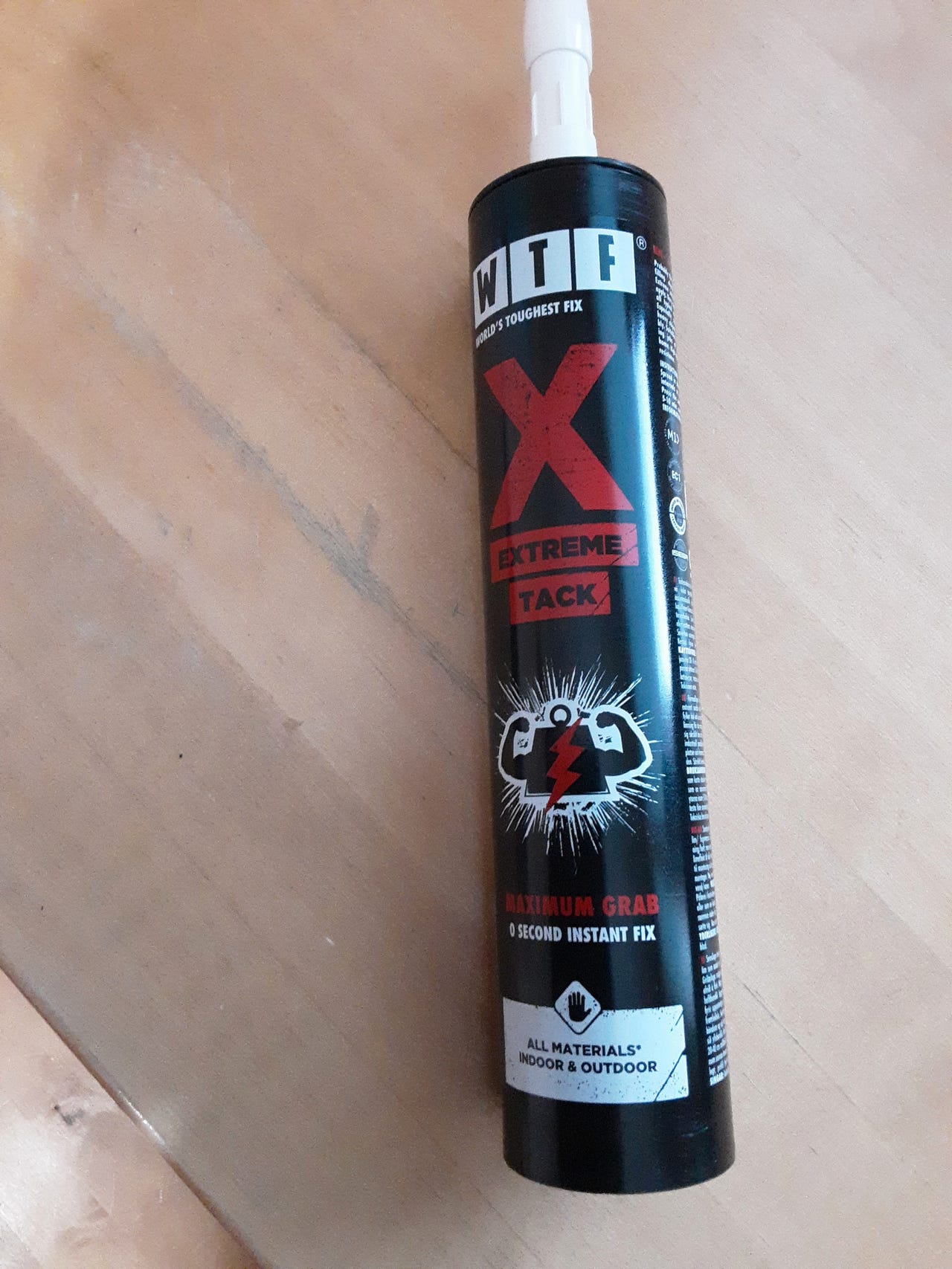 Asennusliima WTF X Extreme Tack 290ml valkoinen