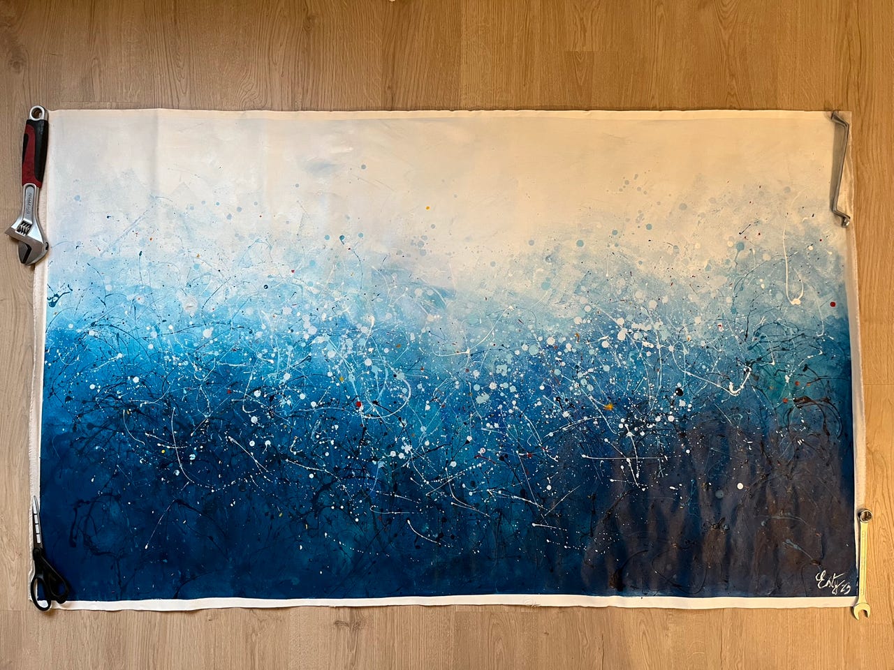 Iso kangasmaalaus 160 x 95 cm