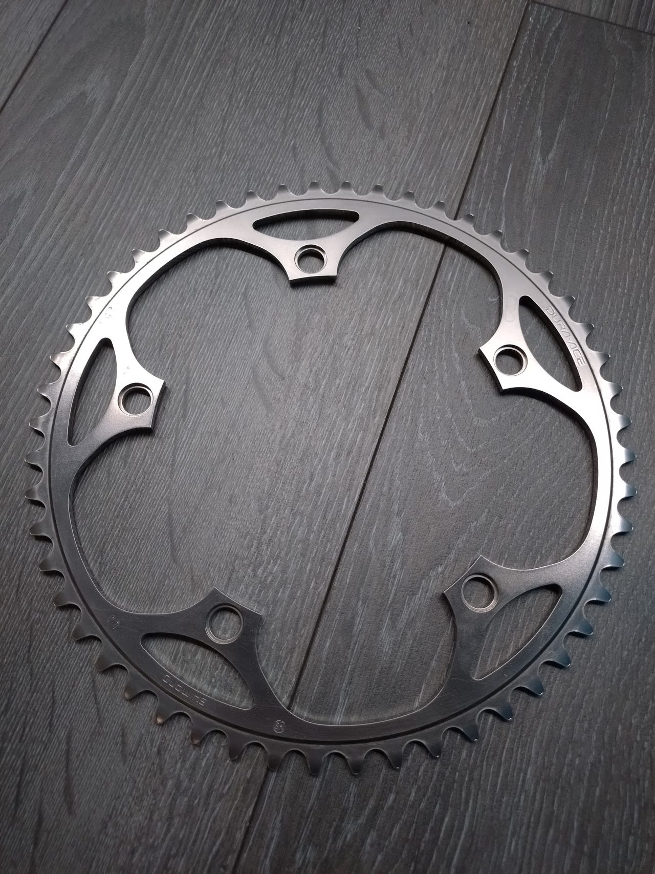 Shimano Dura-Ace Track Fc-7710 Plateaux Silver/Black 1/2x 1/8