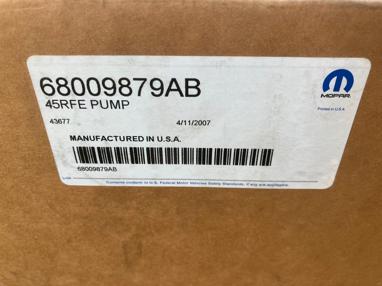 Chrysler/Dodge/Jeep 4.7/5.7 V8 Vaihteiston Öljypumppu Alkuperäine