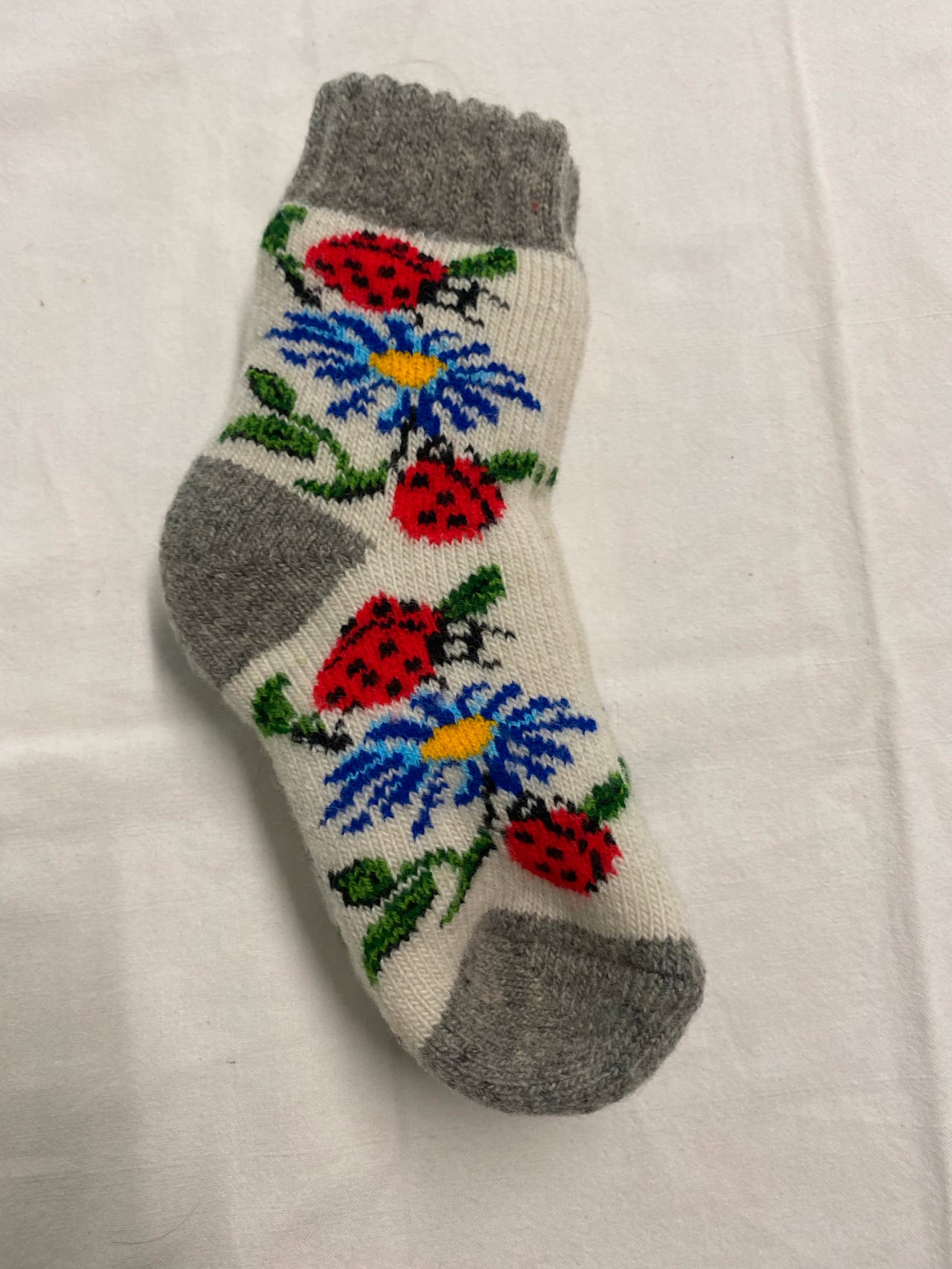 Kukkasukat 16 cm koko 25-26