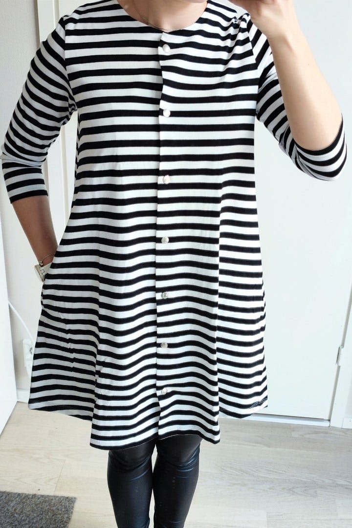 Marimekko Tasaraita Tuike mekko / Tunika xs | Tori