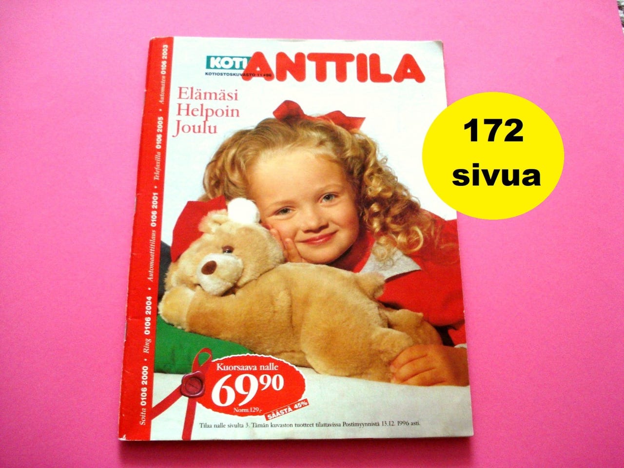 Anttila 1996 Kuvasto Joulu 172 Sivua Tori anttila-1996-kuvasto-joulu-172-sivua-tori