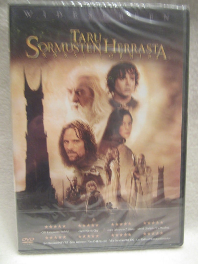 Taru Sormusten Herrasta : Kaksi tornia dvd uusi