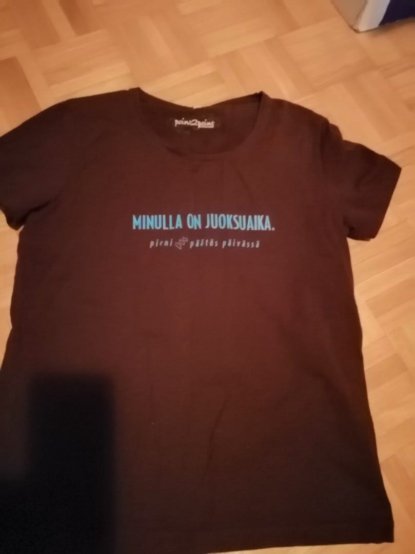 Minulla on juoksuaika koko M