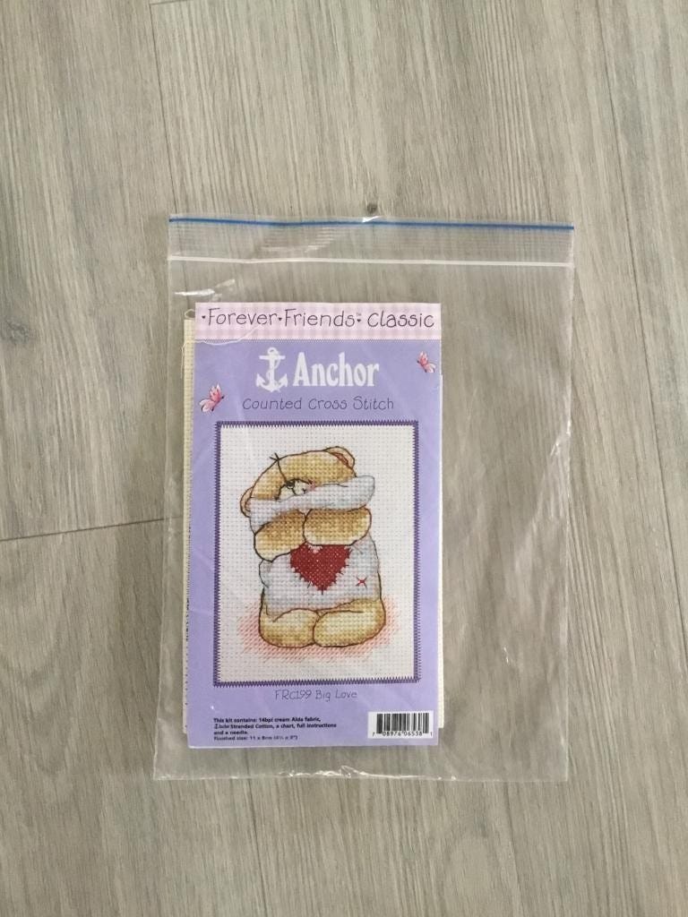 Nalle aiheinen ristipistotyö, uusi
