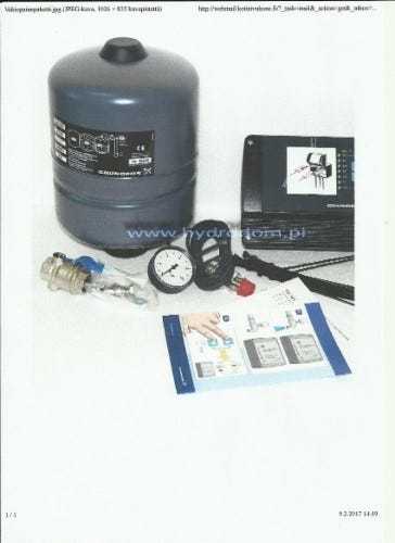 Vakiopainepaketti Grundfos SQE Premium 96524504