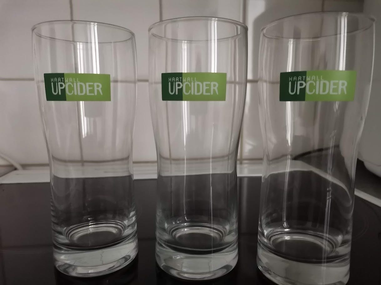 Hartwall upcider-lasit