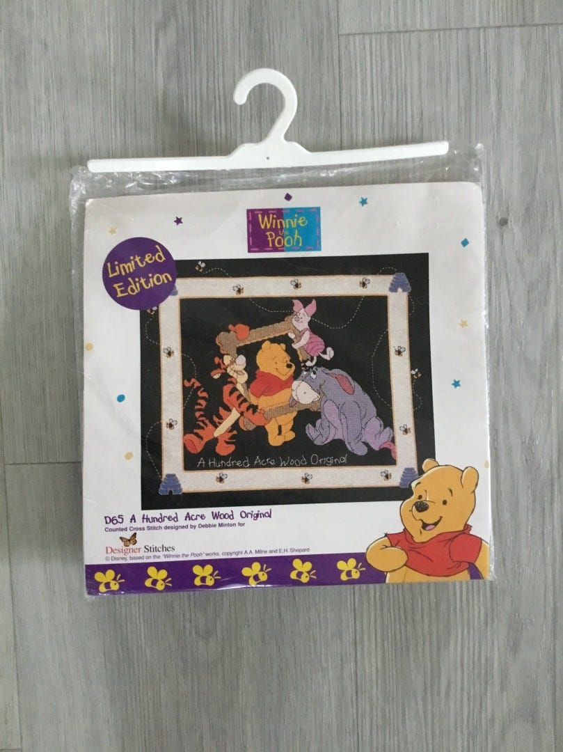 Nalle puh ristipistotyöpakkaus, uusi