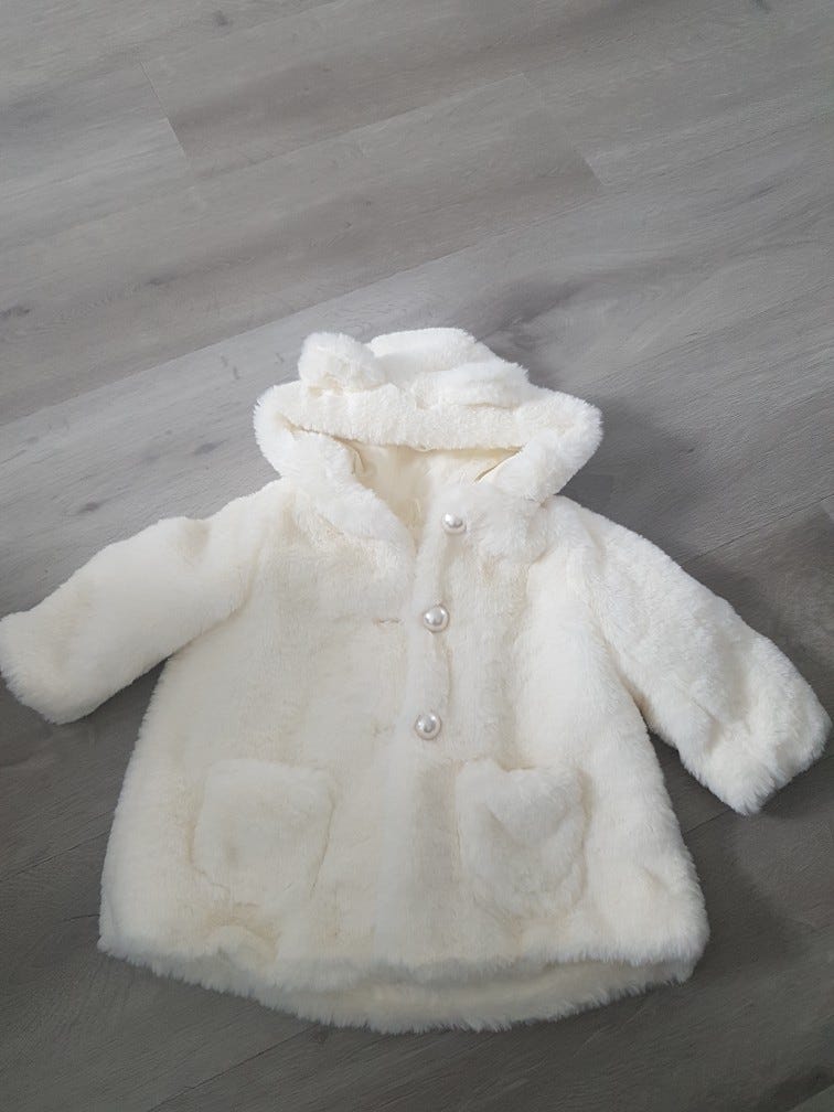 Vauvan tekoturkistakki koko 74/80