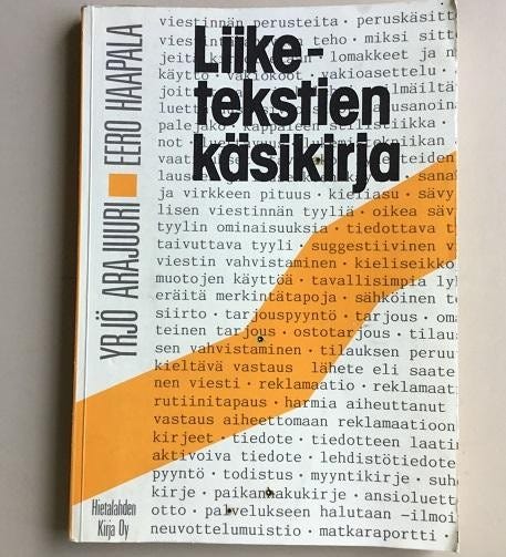 Liiketekstien käsikirja 1992