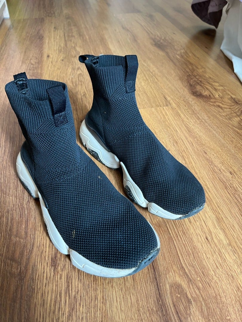 Korkeavartiset lenkkarit / tennarit (Zara)