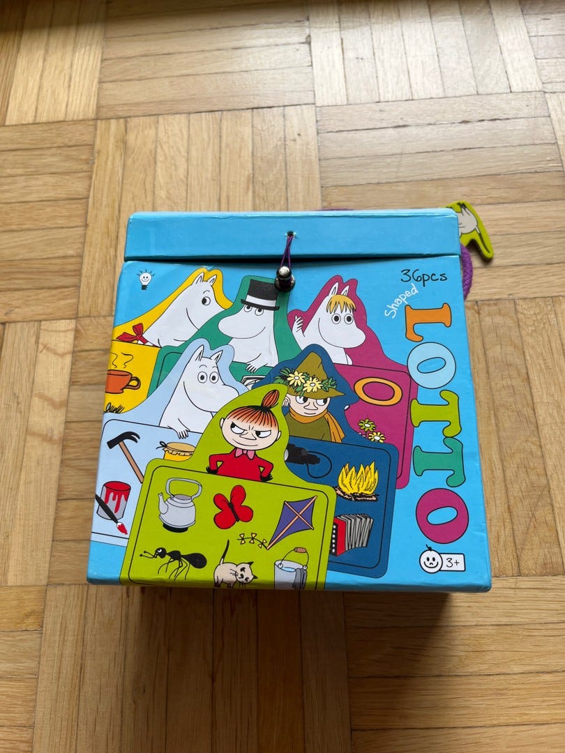 Muumin lotto peli