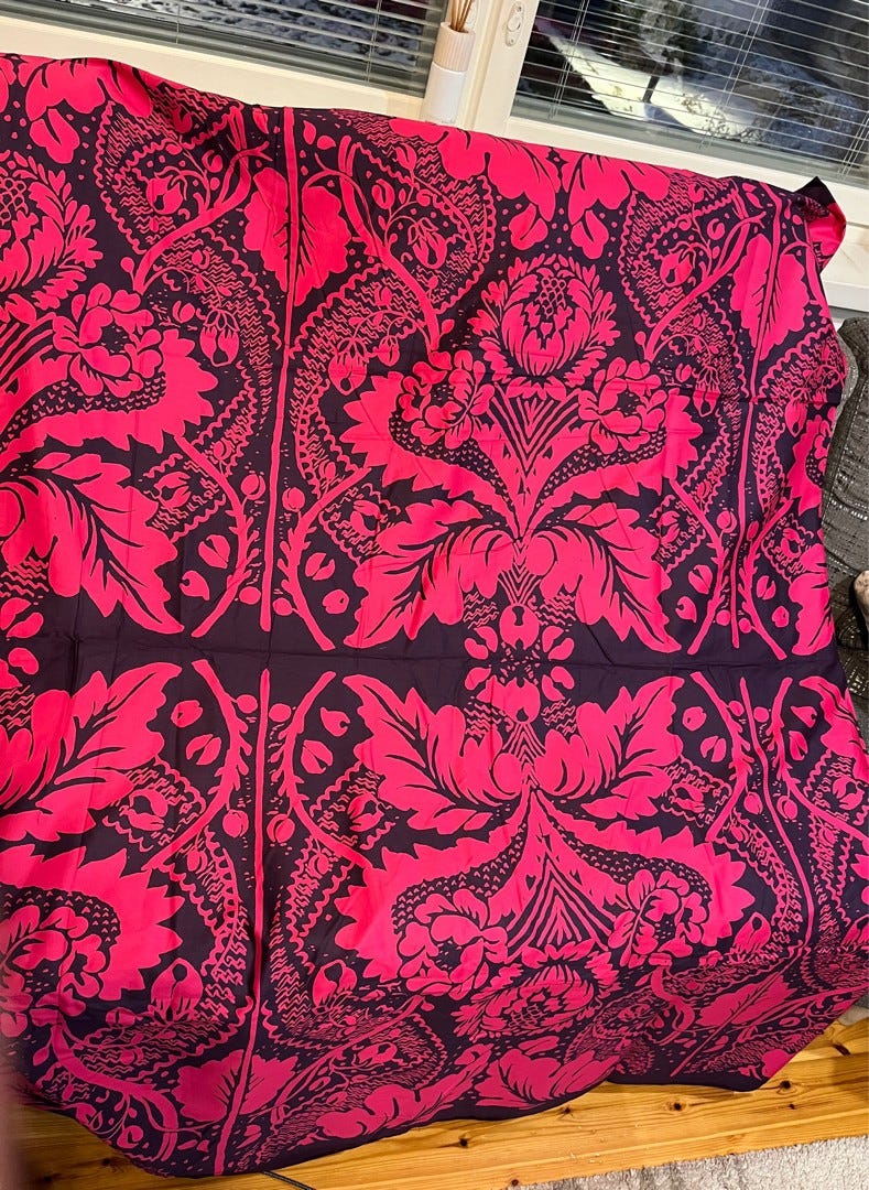 Marimekko Fandago puuvilla satiini kangas