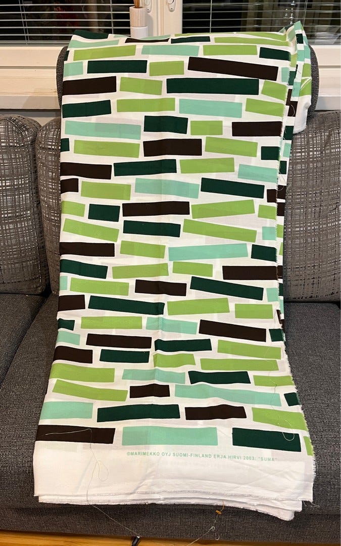Marimekko Suma paloturva kangas