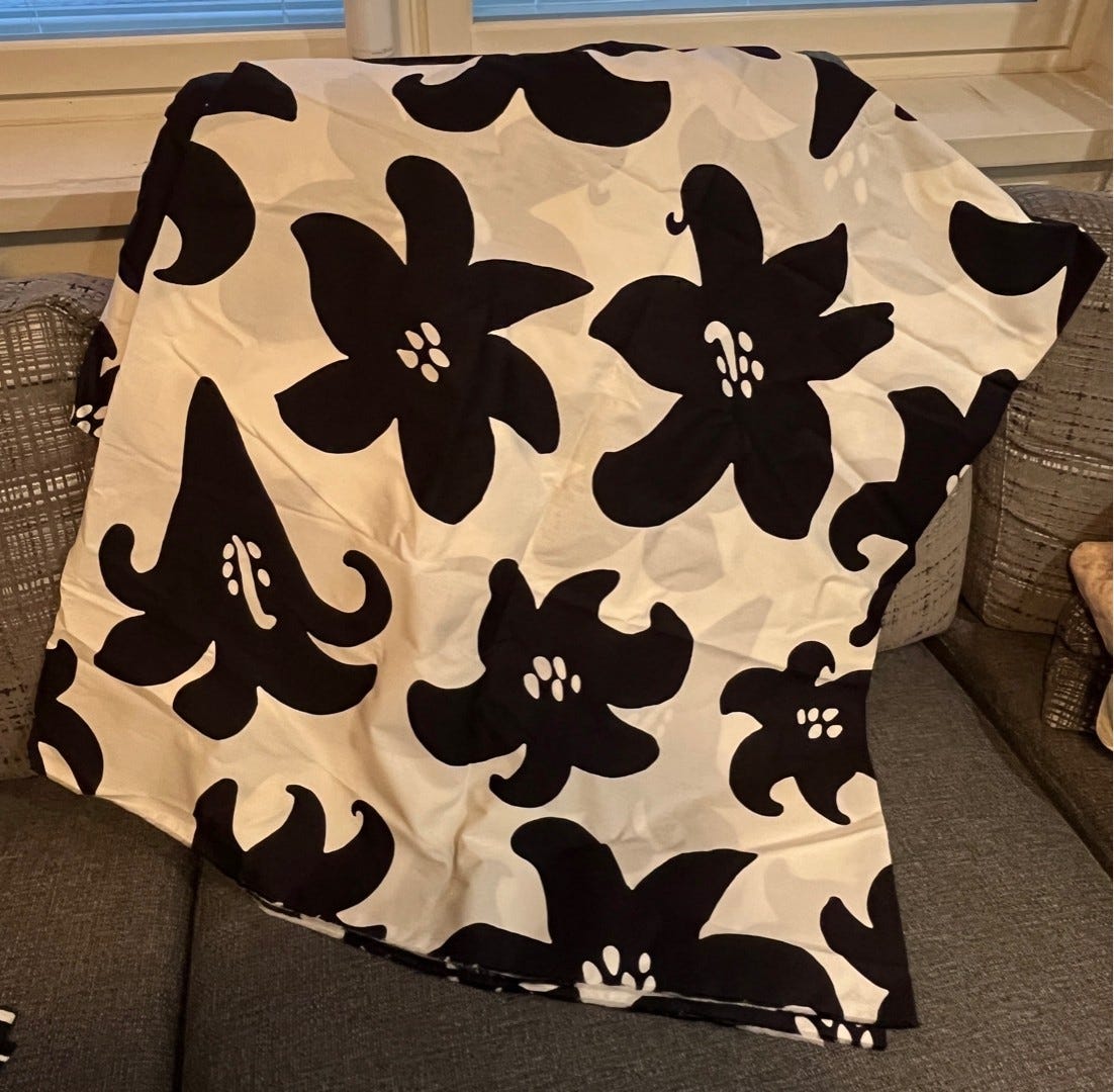Marimekko Villinarsissi kangas