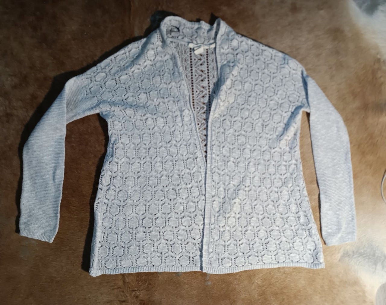 Oversize S puuvilla/rami neuletakki