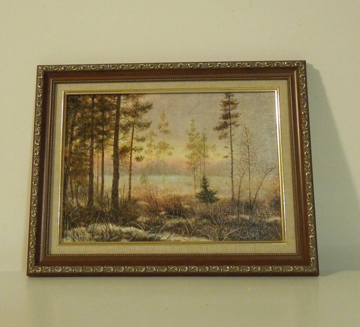Taulu Petrova N. Suolla ( 34 x 44, öljy kankaalle)