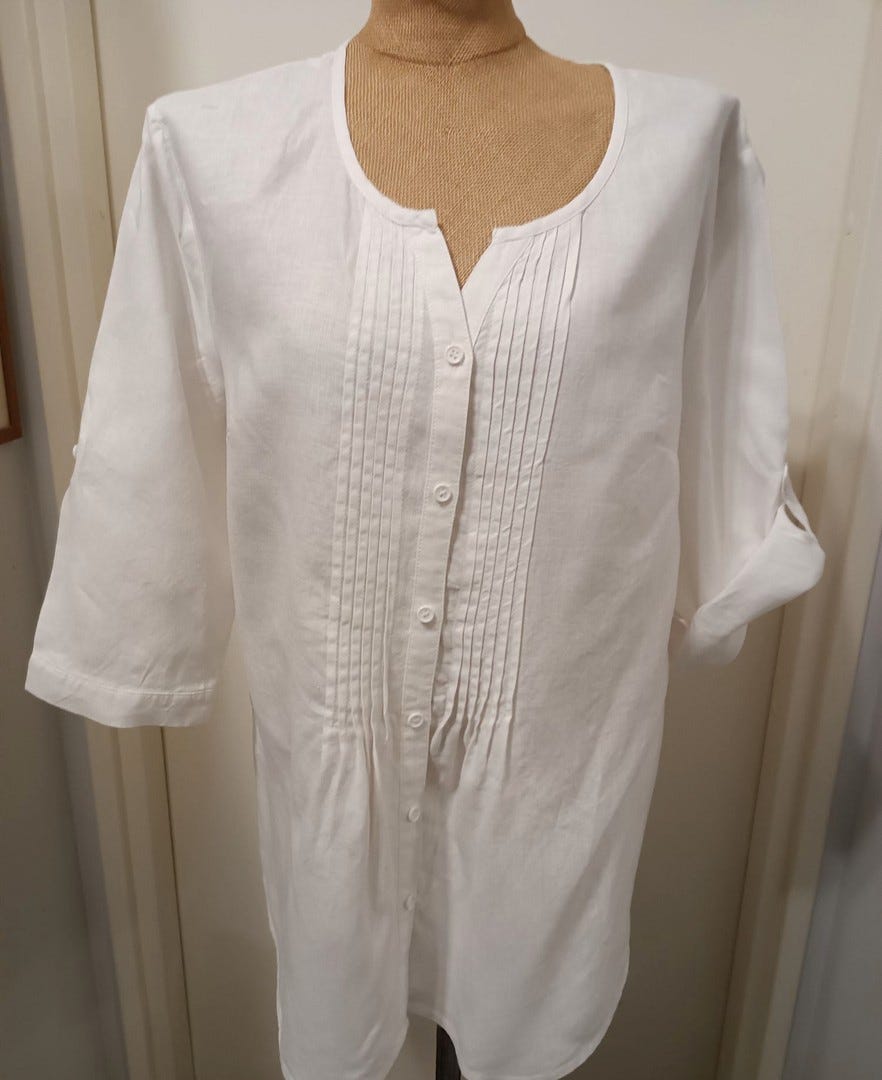 Ulla Popken 42/44/XL pellava paita/tunika