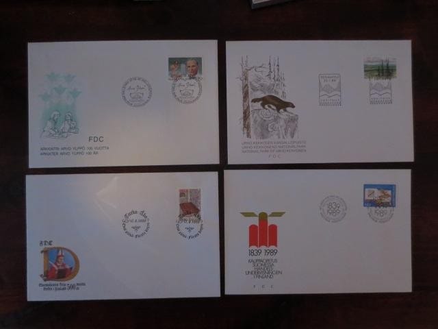 FDC Suomi 80-lukua 18 kpl
