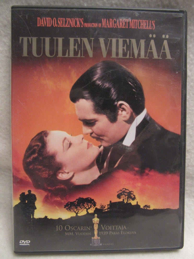 Tuulen viemää dvd