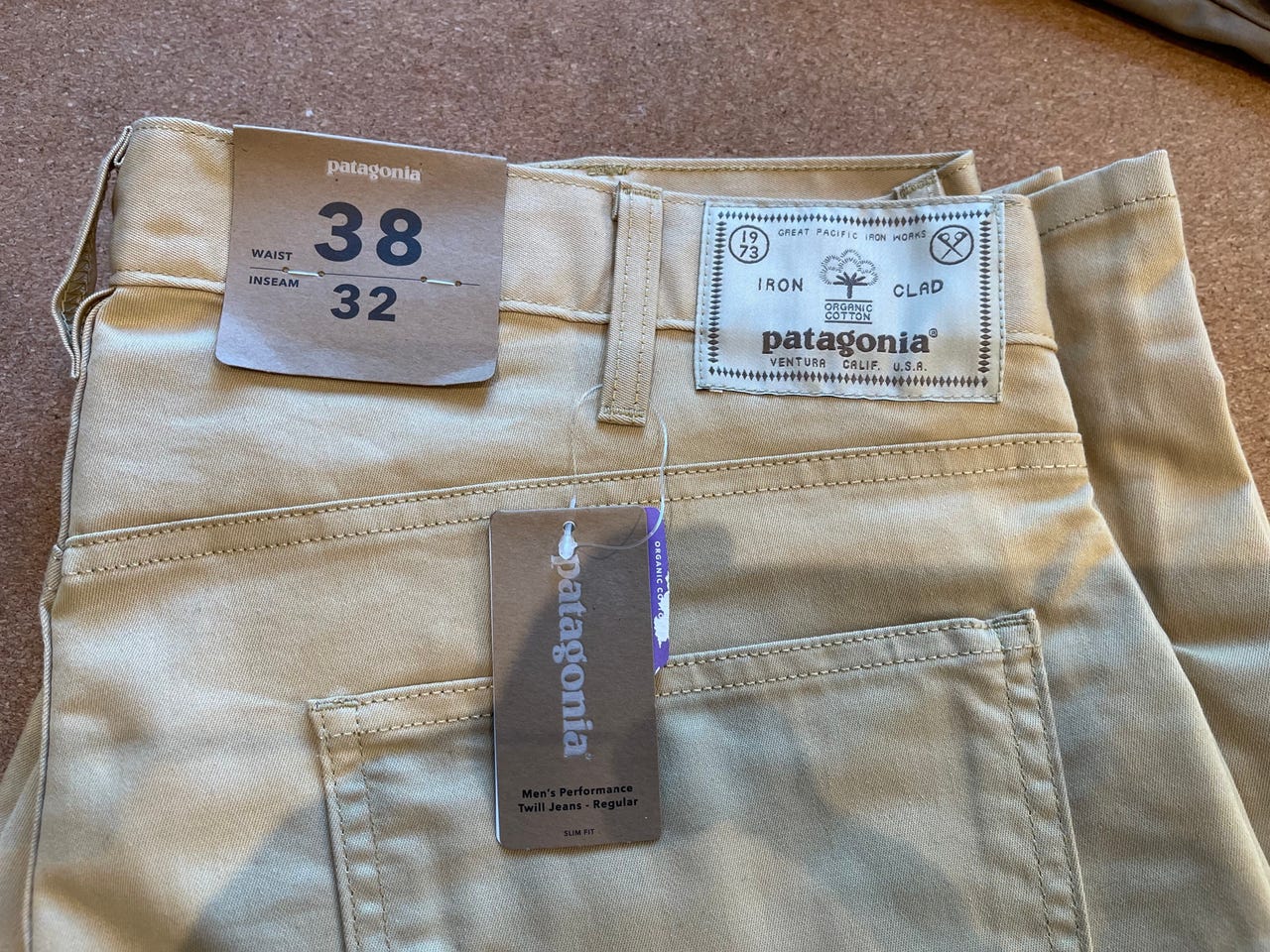 Patagonia Performance Twill Jeans miesten farkut, koko 38/32 Tori