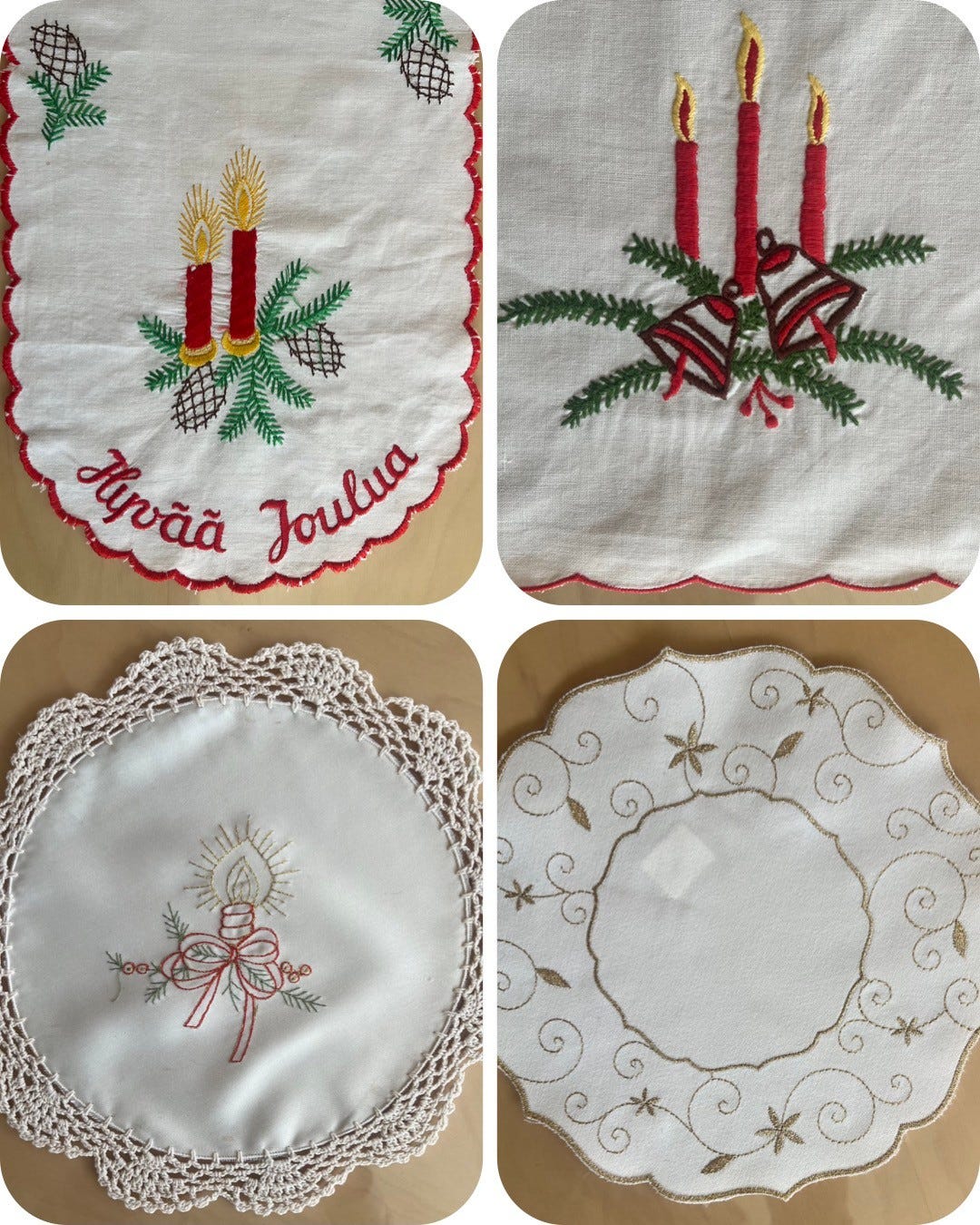 Pikkuliinoja erilaisia 2€/kpl