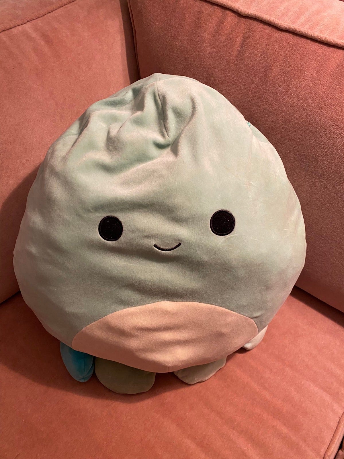 Squishmallows Mustekala 45 cm * 40 Cm Octopus Olga vaaleanvihreä