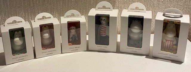 Muumi minifigurit, 6 kpl:tta