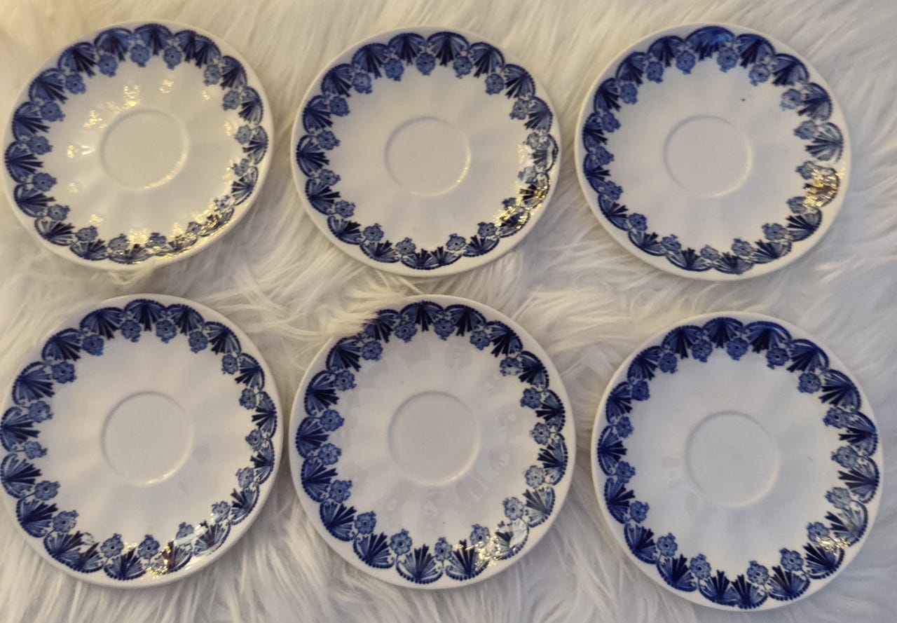 Vintage Arabia Sohvi aluslautaset 6kpl