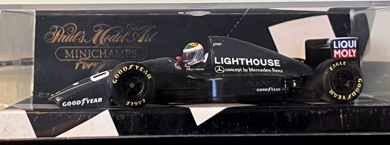 ミニチャンプス　GRAND PRIX SAUBER C12 J.J. Lehto Minichamps 1:18 J.J. Lehto Sauber Mercedes C12 formula one