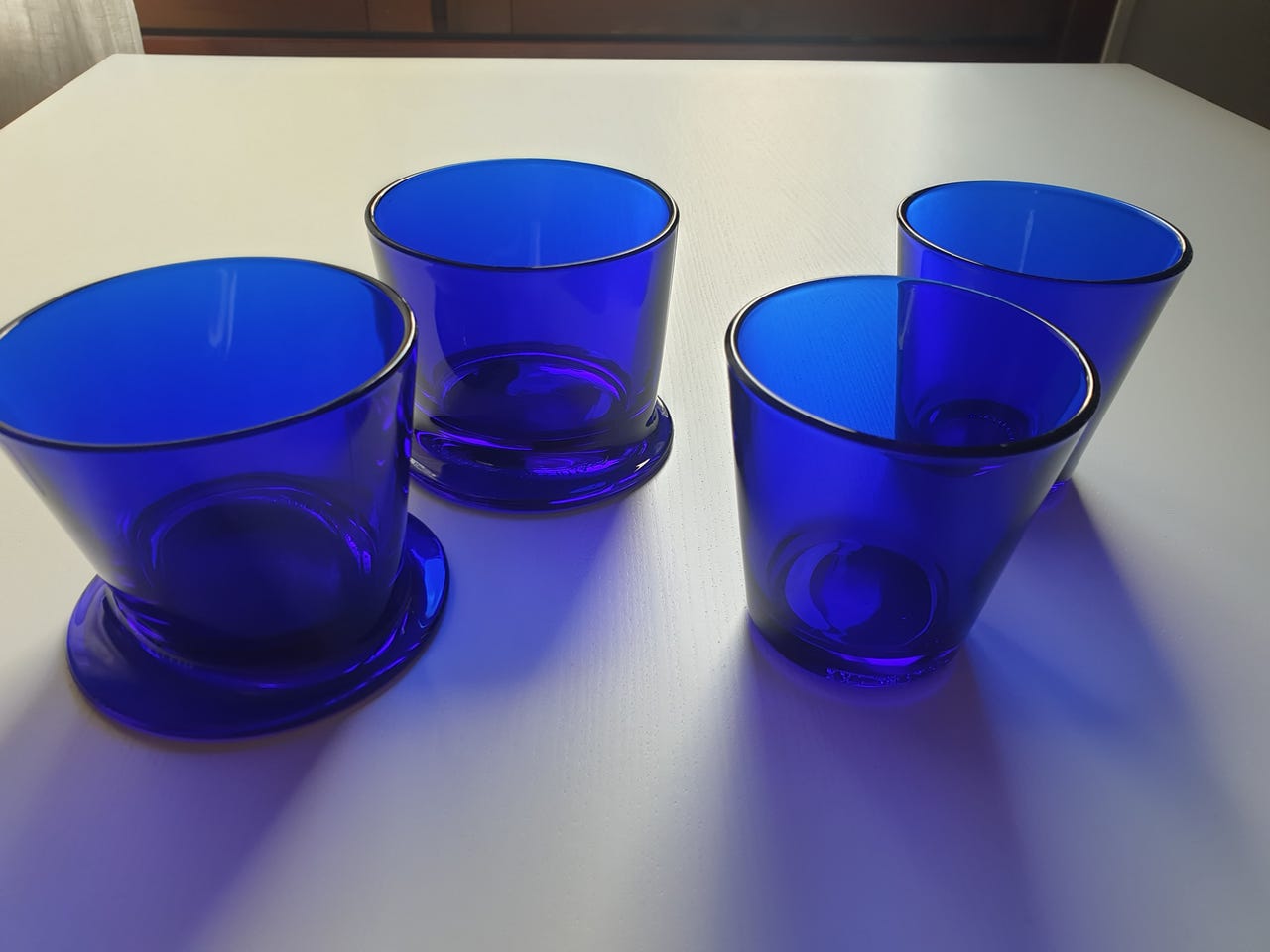 Iittala Kartio ja Boy koboltinsininen lasi