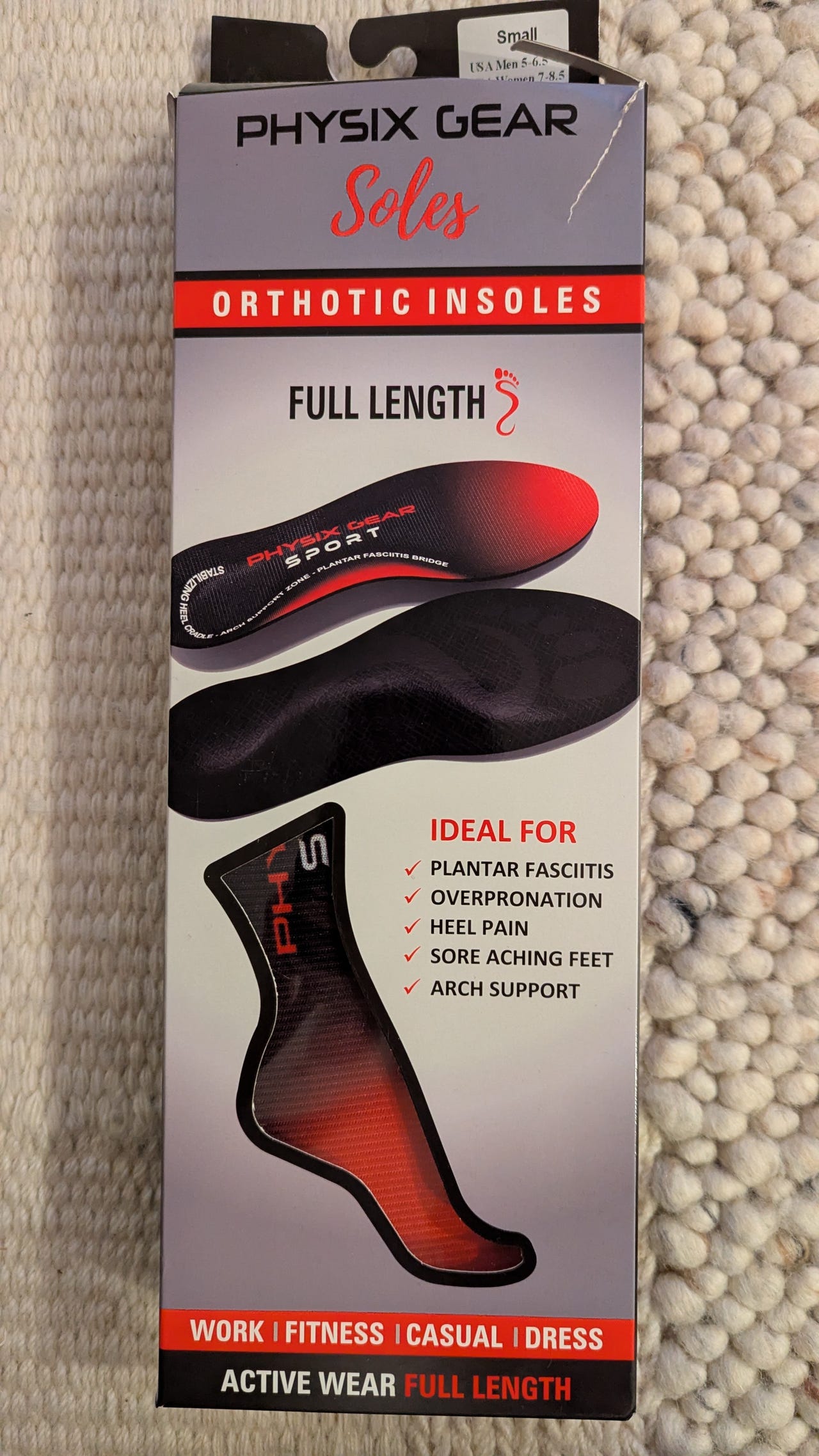 Physix Gear Arch Support Compression Sleeve Plantar Fasciitis