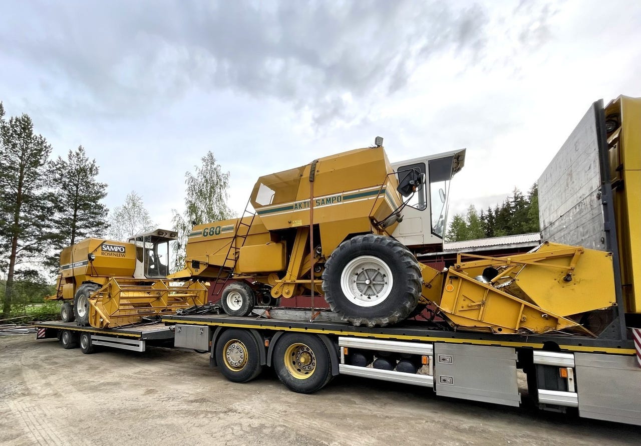Leikkuupuimurit M-F,Sampo,Deutz-Fahr, Volvo,Claas,