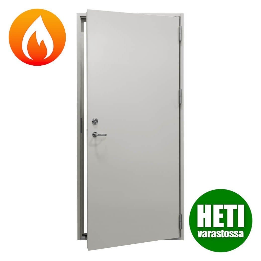Teräspalo-ovi EI60 10×21 Oikea (RAL 9010 Valkoinen)
