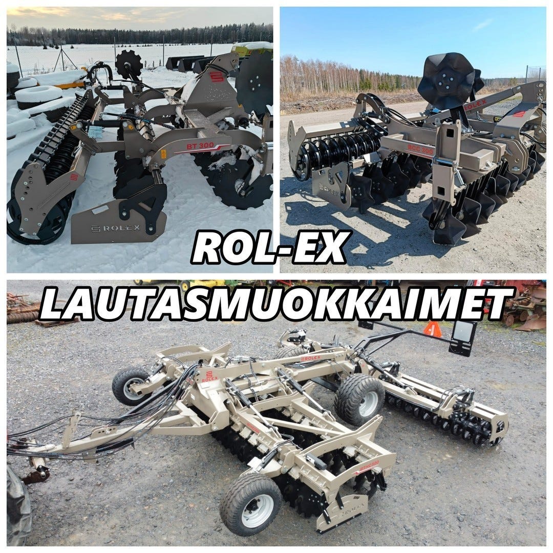 Rol-Ex lautasmuokkaimet - UUSIA - LAATUA