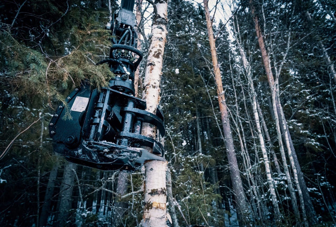 JAK 200 Energiakoura metsäkuormaimiin, nostureihin