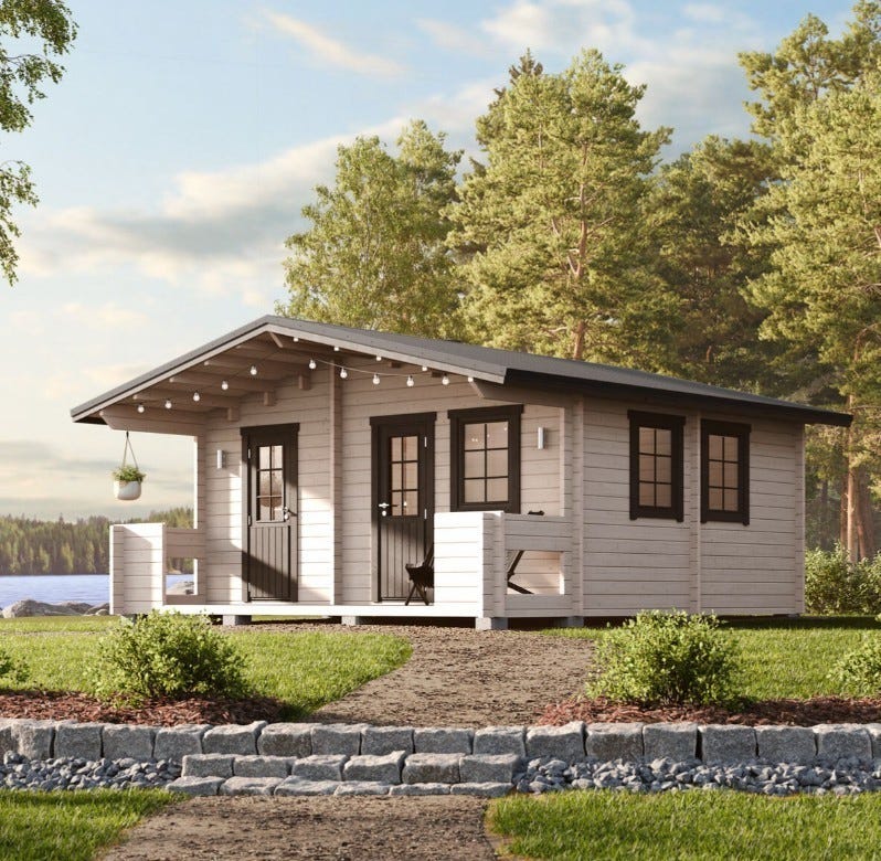 Pihamökki saunalla 30 m2 / Sauna