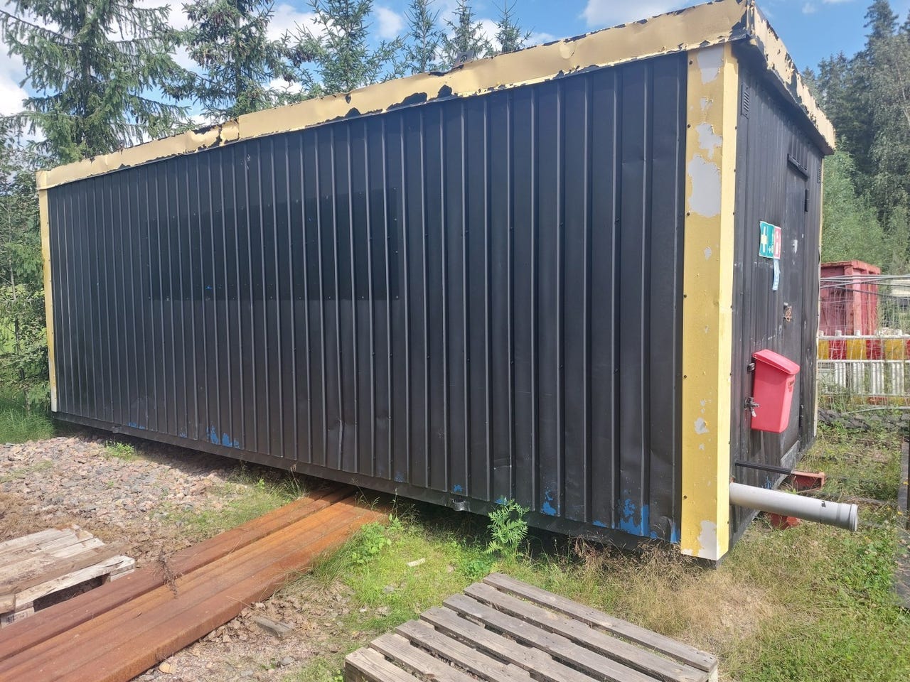 Työmaa koppi, vaihtolava työmaa parakki, vuokrataa