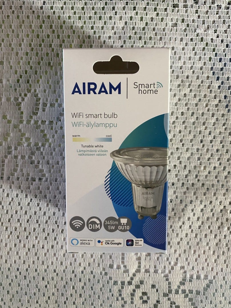 Airam SmartHome Wifi LED lamppu