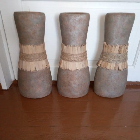 2kpl lattia ruukkuja