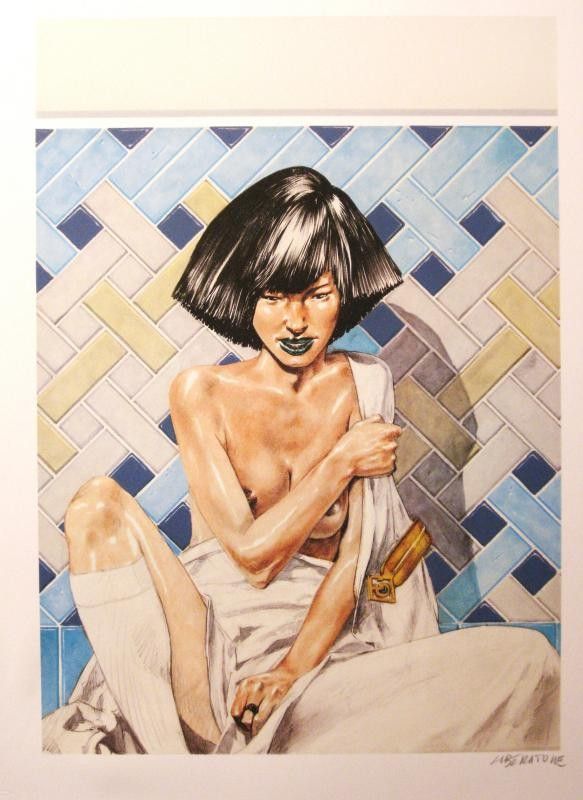 Lithograph Liberatore Half Naked Women Tori