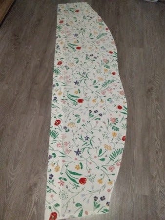 Värikäs verhokappa 220x60cm