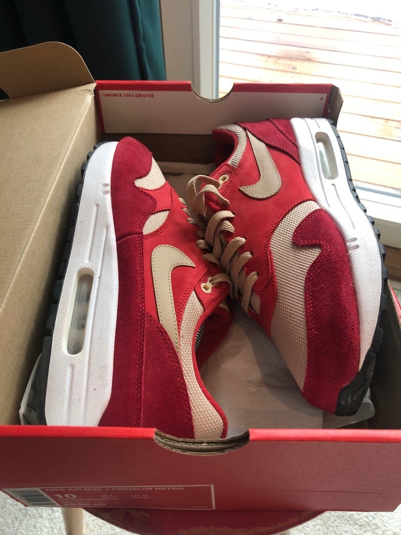 air max 1 premium red curry
