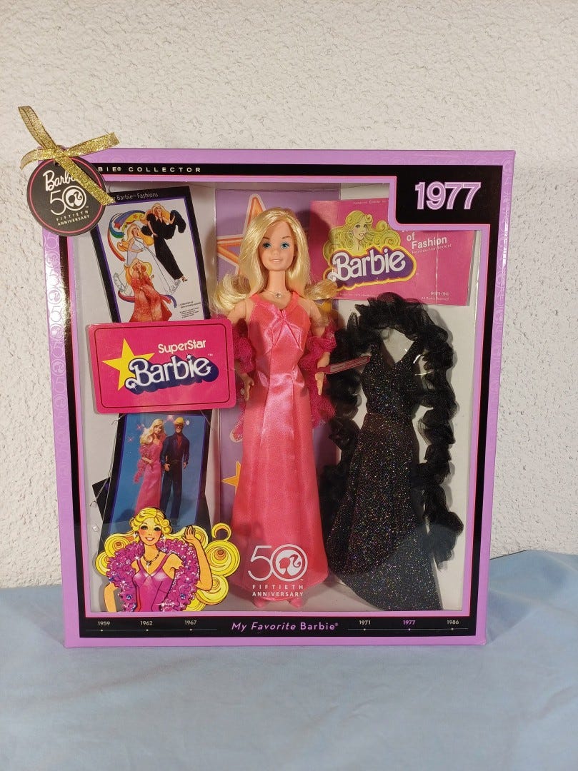 Barbie 2020 SUPERSTAR 1977 Repro Fabriqué en Indonésie NRFB x