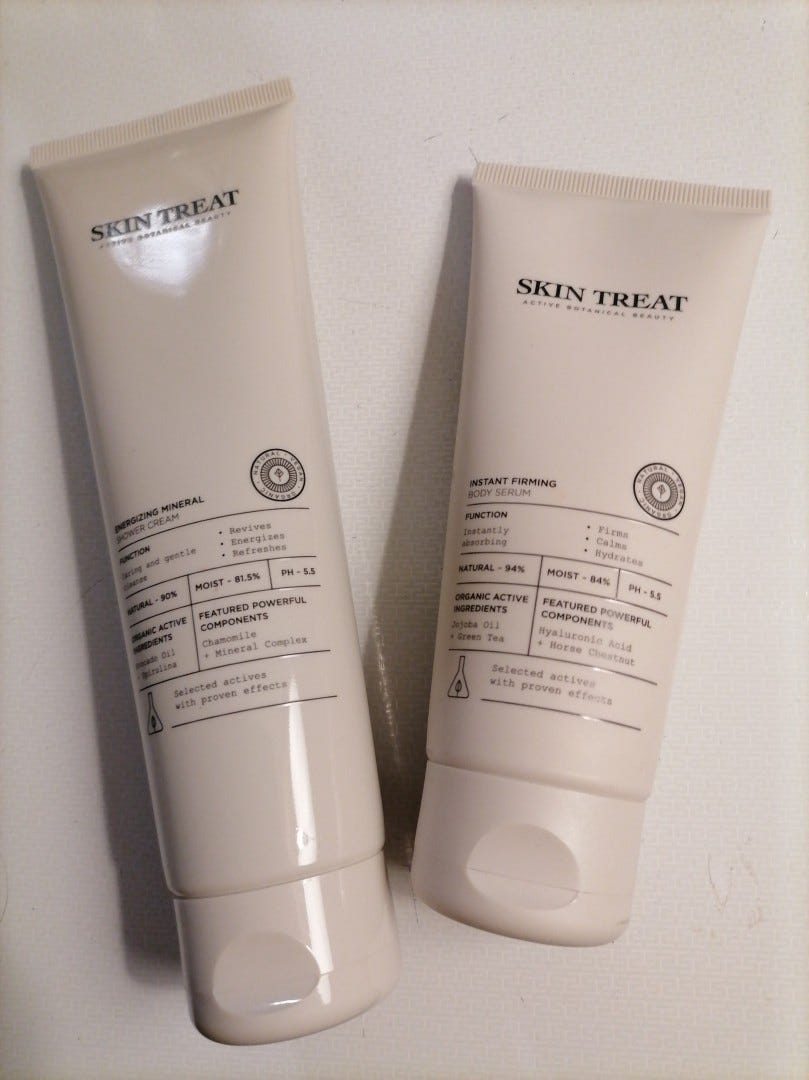 Myynti skin treat suihkugeeli + seerumi