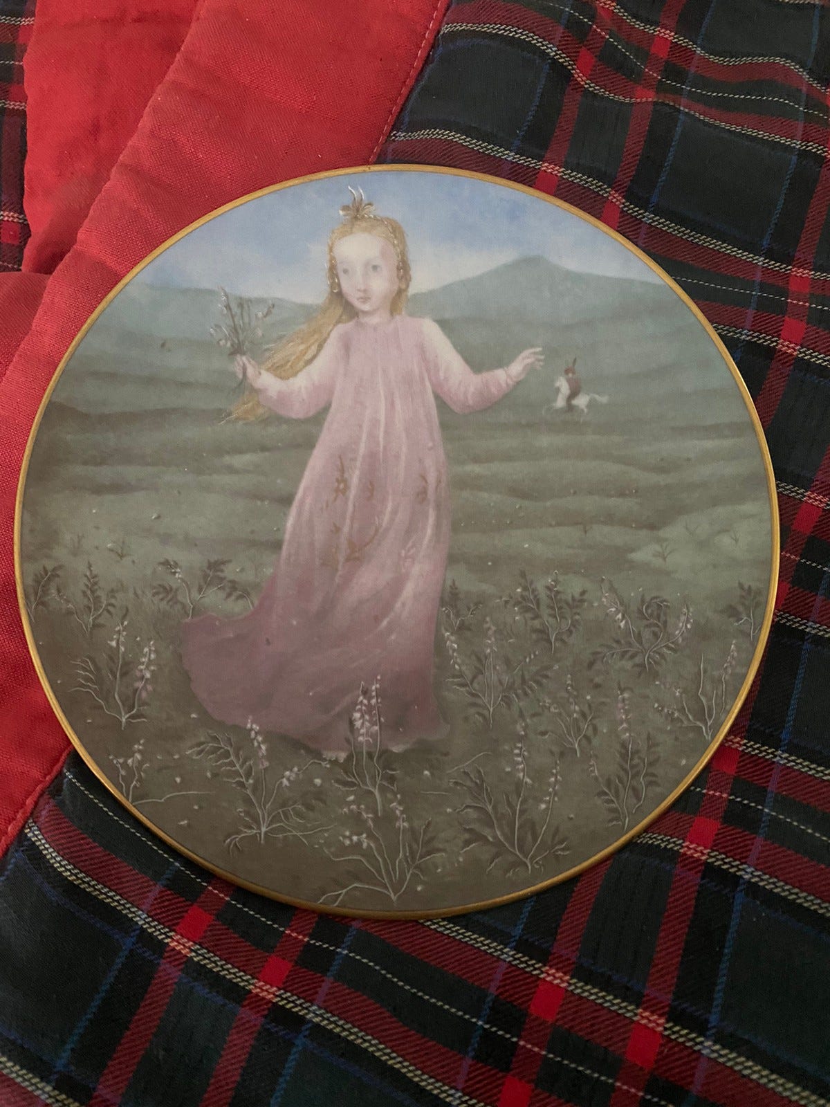 Zacharias Topelius -Prinsessa Kultakutri koristelautanen