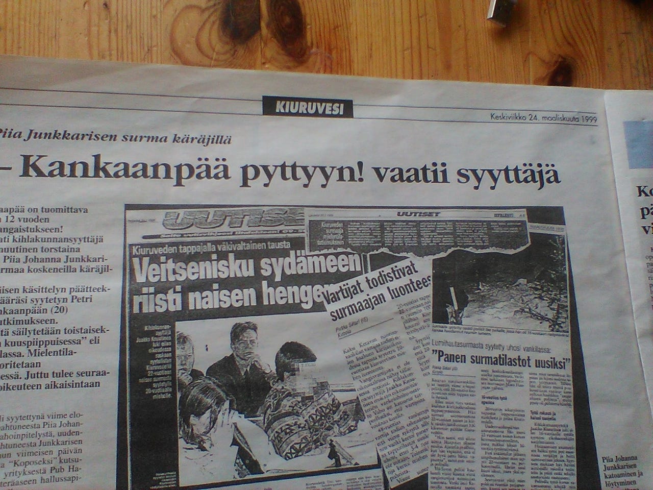 Kiuruvesi Lehti Maaliskuu 24 päivä v. 1999