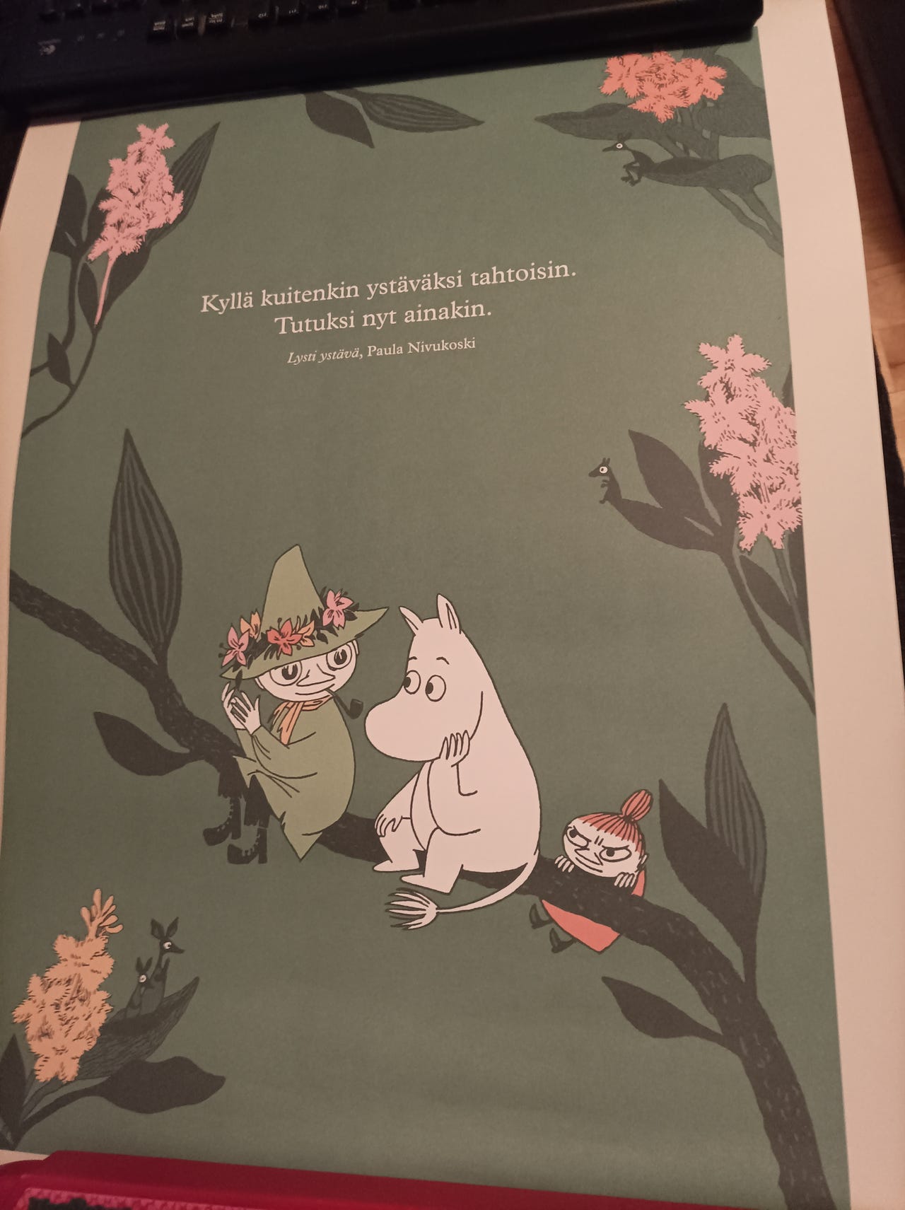 Käyttämätön muumi juliste
