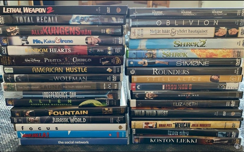 DVD -elokuvia/ sarjoja